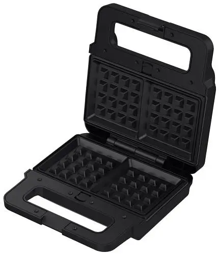 Мультимейкер Liberton LSM-5105 800 W 4в1 гриль трикутні сендвічі 4 шт бельгійські вафлі 2 шт горішки 12 шт антипригарне покриття індикатор живлення та готовності автоматичний контроль температури Black - фото 5