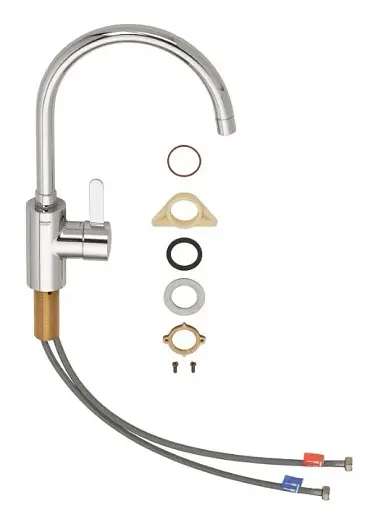 Смеситель для мойки Grohe Eurosmart однорычажный Хром 30412 - фото 4