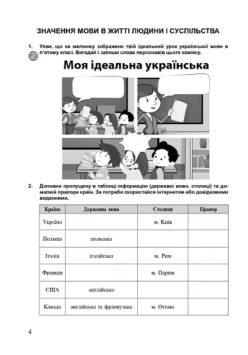 Українська мова. 5 клас. Робочий зошит. Частина 1 (за модельною програмою Заболотного О.В. та ін.) - фото 3