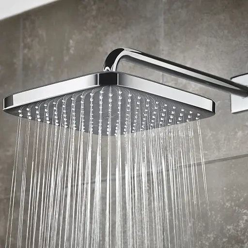 Лейка для верхнего душа с держателем Grohe Tempesta 250 Cube 26687000, Хром - фото 7