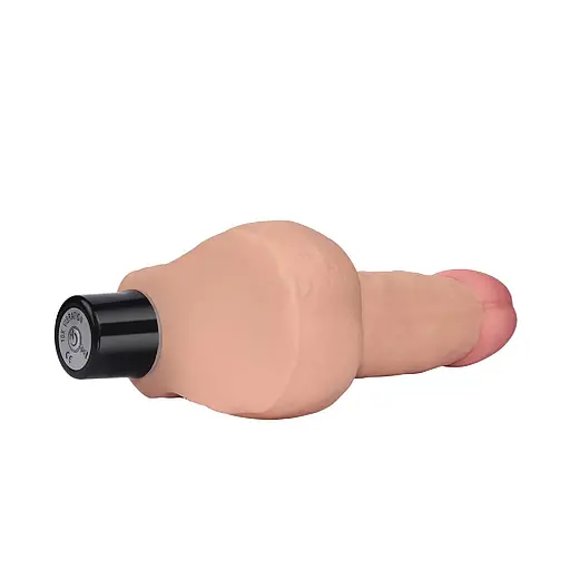 Реалістичний вібратор Lovetoy Real Softee Vibrator With Balls Flesh 17 см тілесний - фото 6