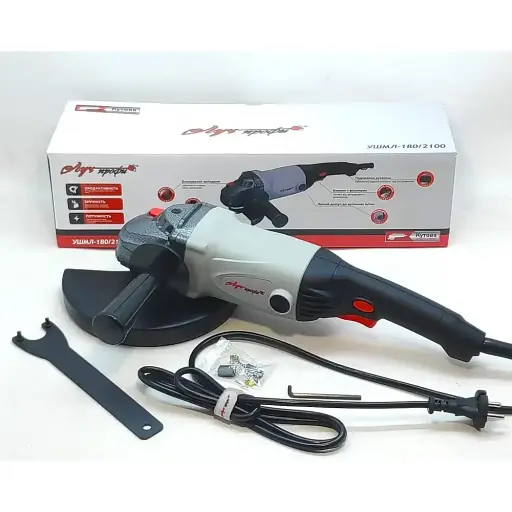 Болгарка шліфувальна кутова Луч Профі УШМЛ 180/2100 8000 об/хв - фото 2