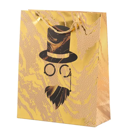 Подарочный пакет, 26*32*10, L, чел., Bag21