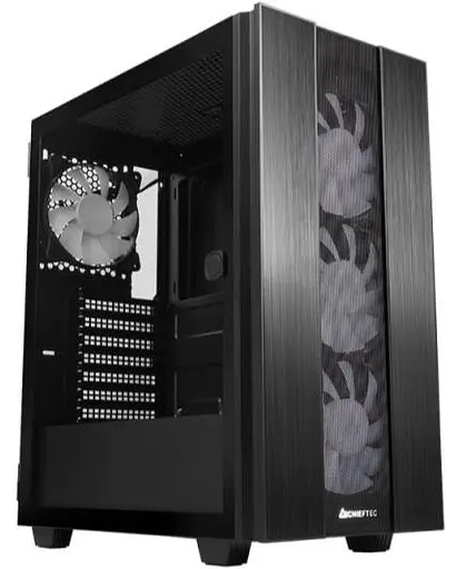 Корпус Chieftec HUNTER 2 GS-02B-OP 4x120 мм A-RGB, USB-C, ATX, без блока питания, черный (GS-02B-OP) Без блока питания - фото 7