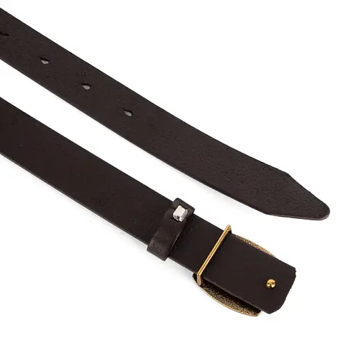 Ремінь шкіряний жіночий НС-2558 (110 см) коричневий - фото 4