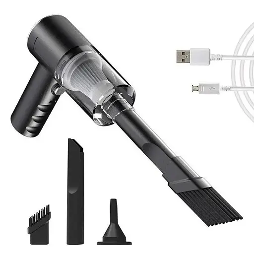 Бездротовий акумуляторний пилосос Vacuum Cleaner AS-228 ручний 3 в 1 пилосос для автомобіля та будинку потужність 120 Вт Чорний - фото 2