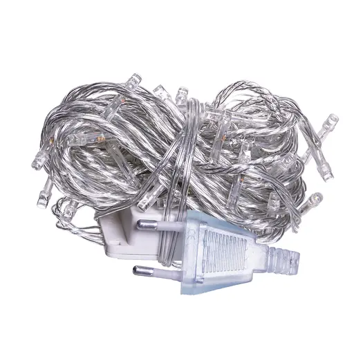 Новорічна кімнатна гірлянда нитка GarlandoPro 6 м 50 LED білий дріт Жовтий W50LED6MWY - фото 3