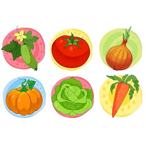 Розвиваючі кубики "Овочі"; ТехноК 1349TXK - фото 4