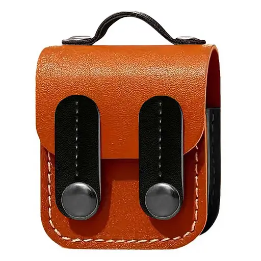 Шкіряний футляр Briefcase для навушників AirPods 1/2 Brown / Black
