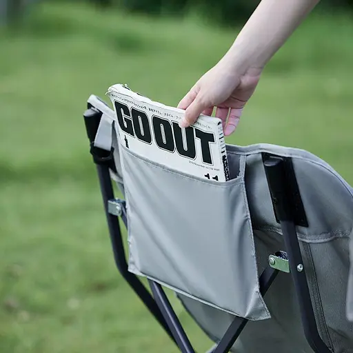 Складаний туристичний стілець Naturehike CNK23JU0001 (Світло-сірий) - фото 2