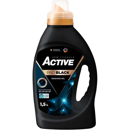 Гель для прання Active Pro Black з ароматом свіжості 1.5 л