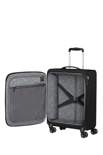 Валіза American Tourister AEROSPIN BLACK 55x40x23(25) 55 См MH6*09001 - фото 2