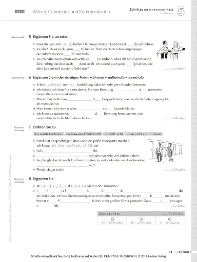 Schritte international Neu 5+6. Testtrainer + CD - фото 4