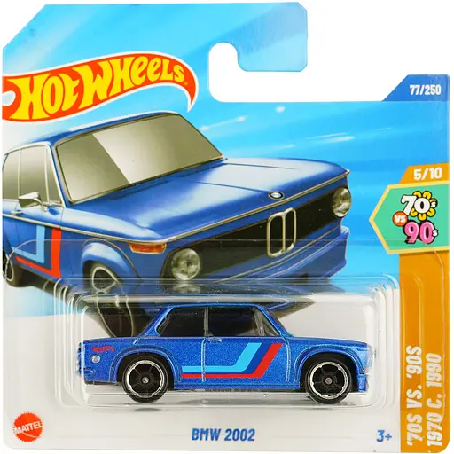 Базовая машинка Hot Wheels 70S VS. 90S BMW 2002 синяя (5785) JBB61-N522