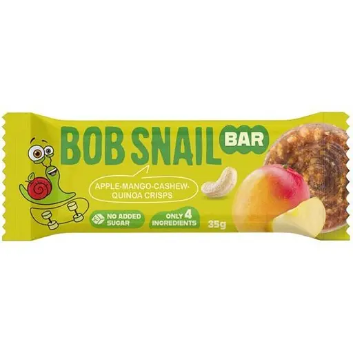 Фруктово-ореховый батончик Bob Snail Яблоко-Манго-Кешью-Криспы Киноа 35 г