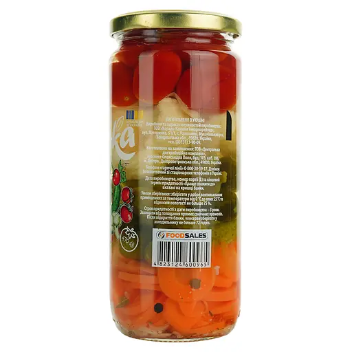 Овощное ассорти The Banka Vegetable Mix Quartet пастеризованное 470 г - фото 3