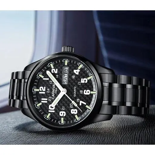 Часы мужские наручные Carnival Black Jack (Черные) - фото 7