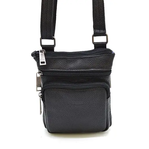 Чоловіча шкіряна сумка через плече TARWA 20х17х2.5 см sum0025371 - фото 2