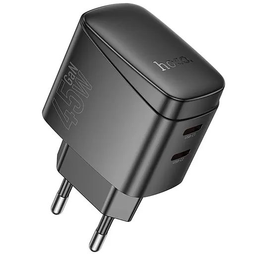 СЗУ Hoco CS62A Bright PD45W (2USB-C) Black