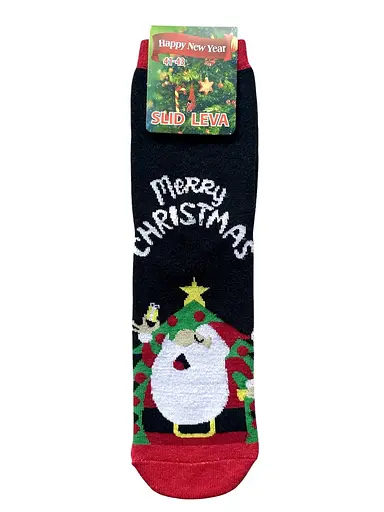 Чоловічі Новорічні шкарпетки "Санта" 123023 - фото 1