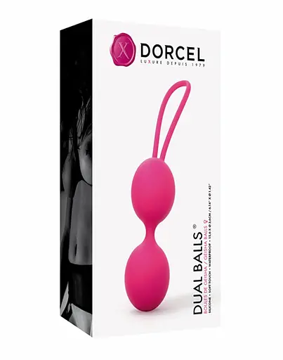 Вагинальные шарики Dorcel Dual Balls, 15.6 см, розовый - фото 4