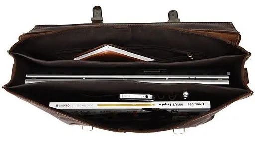 Чоловічий шкіряний портфель Vintage 38х30,5х7,5 см sum0012730 - фото 6