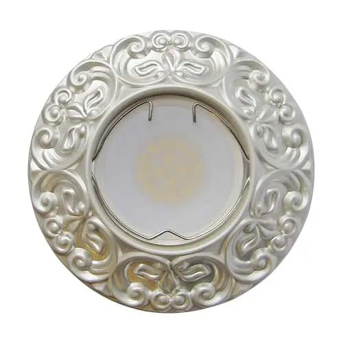 Вбудований світильник Feron CD004 під лампу срібло - фото 1