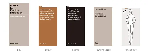 Poses for Fashion Illustration (Card Box) - фото 8