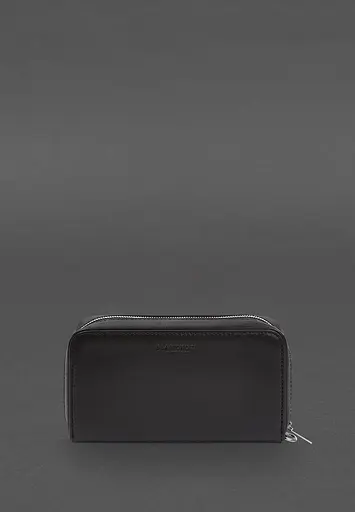 Кожаный клатч-купюрник 4.0 черный краст - фото 4