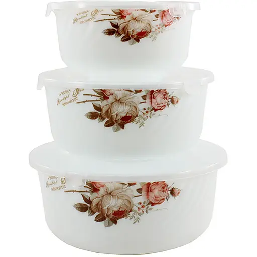 Набор салатников Lumines чайная роза 3 шт. (000013834) - фото 1