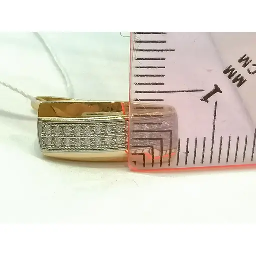 Золоті сережки Харківська ювелірна фабрика з фіанітами. 60152 - фото 6