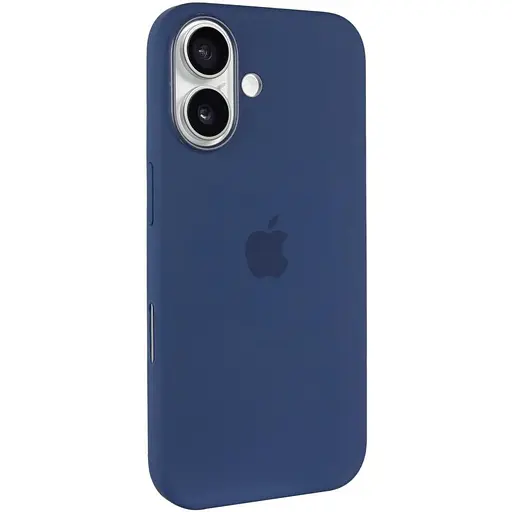 Чехол Epik Silicone case AAA с Magsafe и анимационной кнопкой для Apple iPhone 16, 6.1 Denim