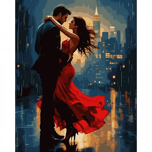 Картина по номерам Santi Танцы ночью 40х50 см. (955772) - фото 1