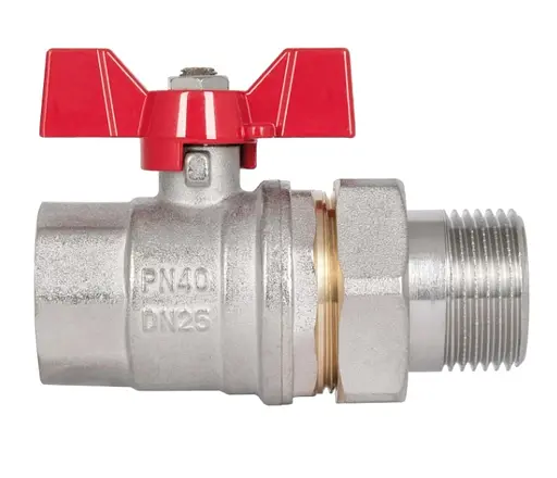 Кран кульовий Thermo Alliance "Американка" Standart 1" ВЗ прямий, PN40, метелик SD220W25 - фото 3