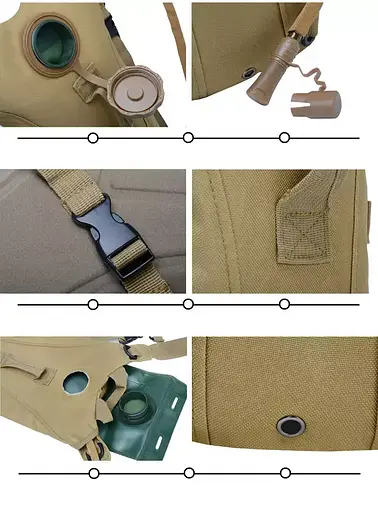 Тактическая питьевая система гидратор KMS (гидропак + рюкзак) Хаки - фото 8