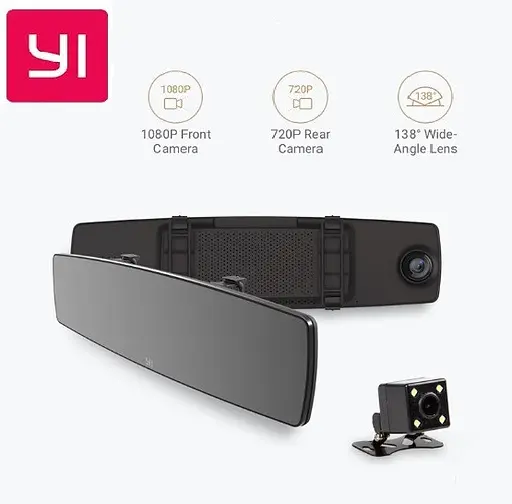 Відеореєстратор Xiaomi YI Mirror Dash Camera FHD YI-89029 - фото 6
