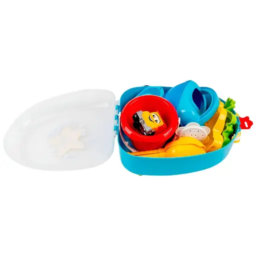Песочный набор Technok Toys 8881 с 12 аксессуарами и рюкзачком. - фото 2