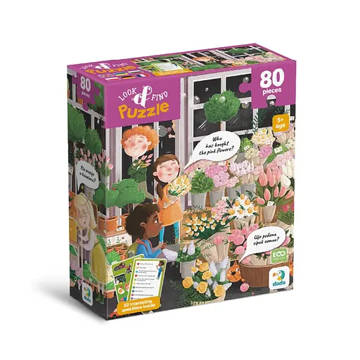 Дитячий пазл Шукай та знаходь "Квітуча весна" DoDo Toys 300664, 80 елементів - фото 2