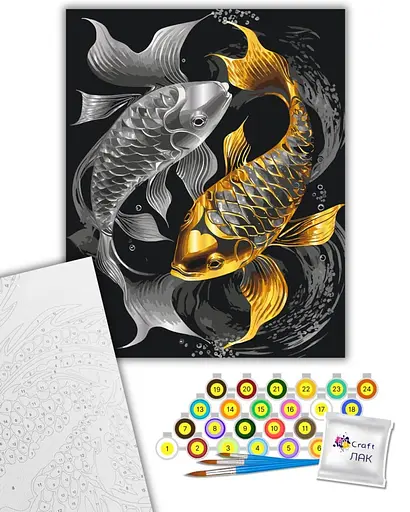 Набор для росписи ArtCraft Равновесие с металлизированными красками 40 x 50 см (11557-AC) - фото 2