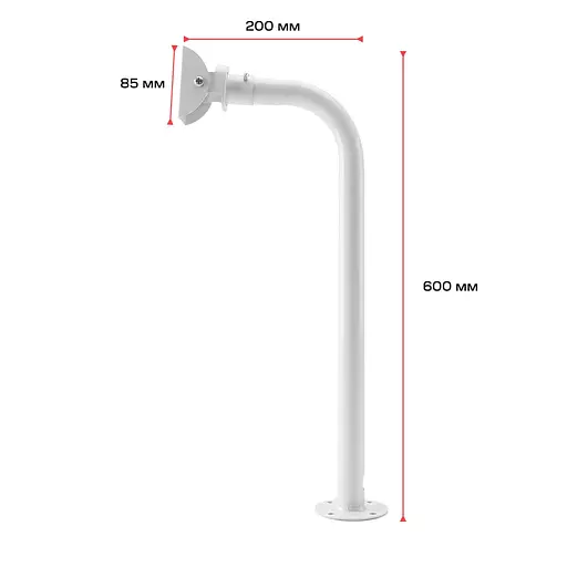 Кронштейн для видеокамеры Light Vision VLC-07BR/0.6M BRIDGE настенный монтаж (75-00319) - фото 9