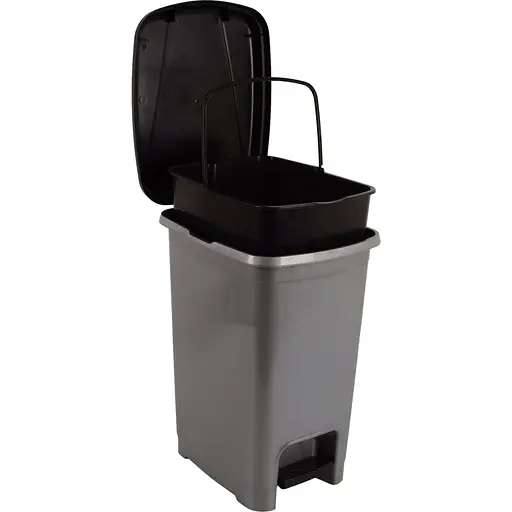 Кошик для сміття Violet House 0152 Metalic з педаллю та внутрішнім контейнером 25 л (0152 METALIC 25 л, педал.+ вн.конт.)