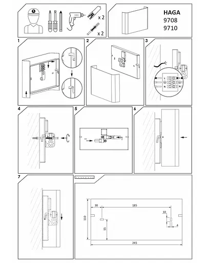 Бра Nowodvorski 9708 HAGA - фото 7