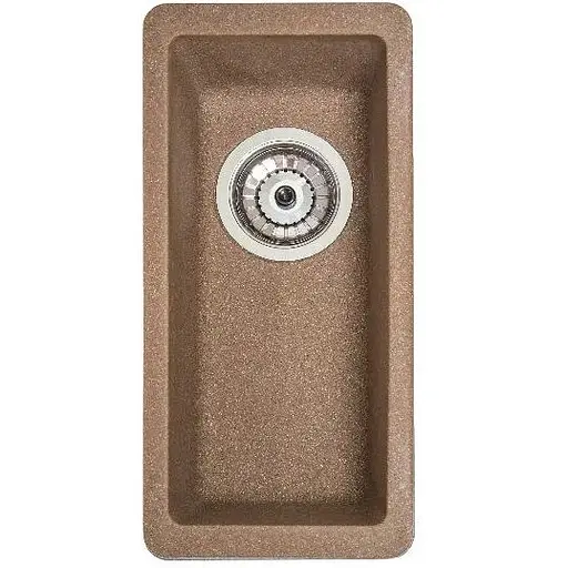 Гранітна кухонна мийка Romzha Mira U-160 Teracota (701) під стільницю - фото 1