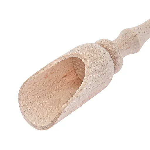 Ложка совок дерев'яний для цукру, спецій та сипучих продуктів 15 см, Woodly Бежевий 86268 - фото 9