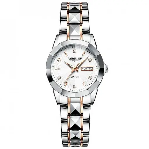 Женские наручные часы Baosaili Kaiya (Серебристо-золотистые)