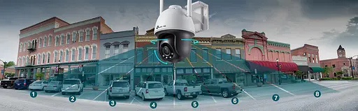 IP-камера TP-Link VIGI-C540-W-4, PoE, 4 Мп, 4 мм, Wi-Fi, H265+, IP66, Dome, цветное ночное видение, наружная - фото 4