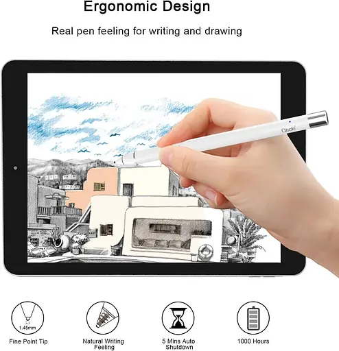 Стилус Ciscle для Apple iPad, активный карандаш с высокоточным наконечником, совместимый с iPad, iPhone, планшетами Android - фото 6