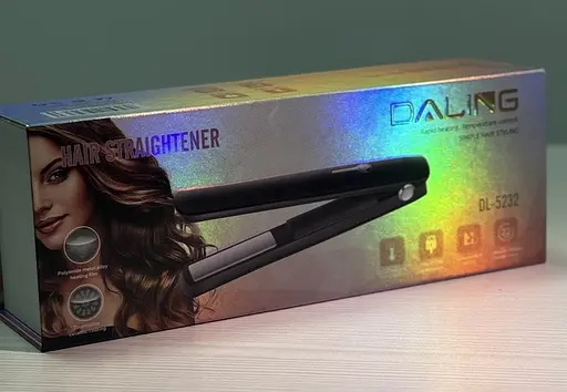 Професійний керамічний випрямляч Daling DL‑5232 акумуляторна плойка для волосся до 220°C Чорний - фото 2