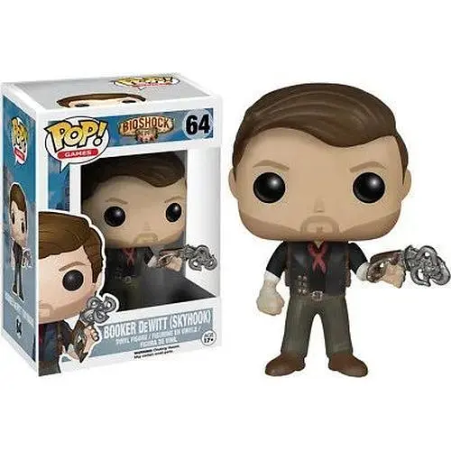 Фігурка Funko Pop детектив Букер Девітт Скайхук БиоШок Нескінченний Bioshock Infinite game GB BD 64 - фото 1
