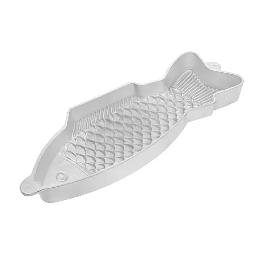 Форма алюмінієва кулінарна "Риба" для приготування випічки, заливного, холодця та желе, Ласунка Сірий 86609 - фото 5
